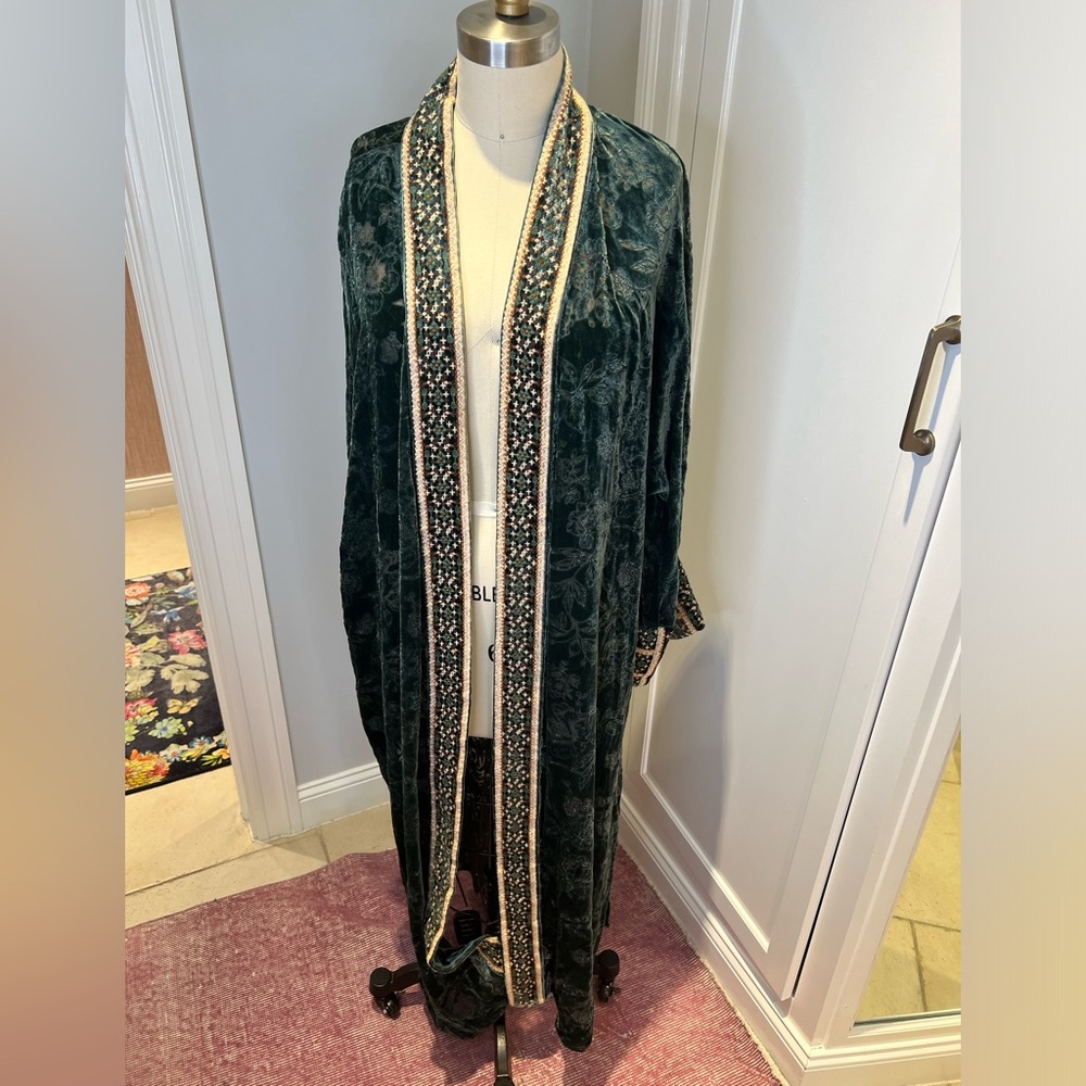 Johnny Was Natalia Silk Kimono Large